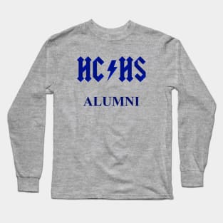 HCHS Alumni (Blue Letters) Long Sleeve T-Shirt